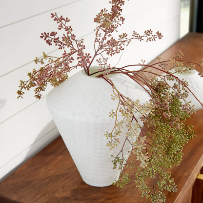 Buttercream Vase by Cyan Design in white. Made from glass in a modern style.