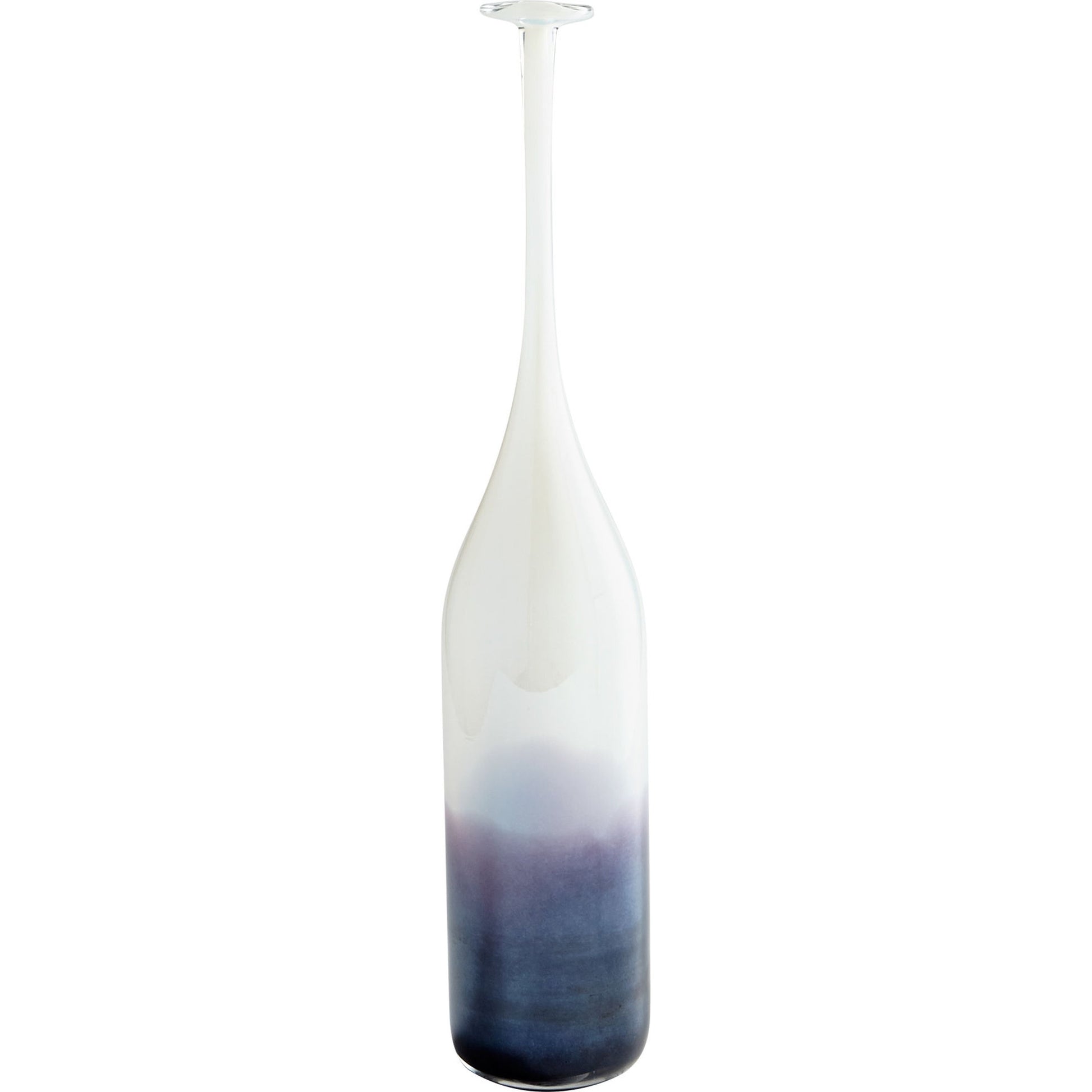 Nobel Vase by Cyan Design in purple, clear. Made from glass in a modern style.