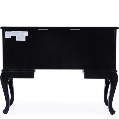 Charlotte Vanity Desk with Storage by Butler Specialty Company. Made from poplar solids, mdf, cherry veneer in a traditional style.