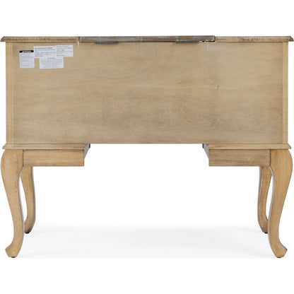 Charlotte Vanity Desk with Storage by Butler Specialty Company. Made from poplar solids, mdf, cherry veneer in a traditional style.