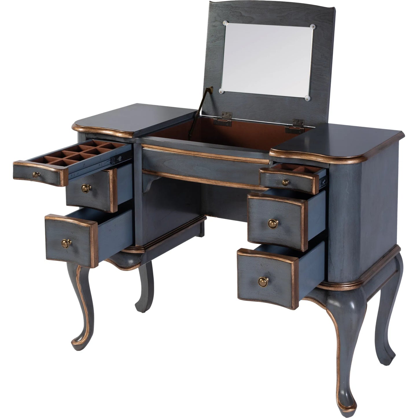 007 SI-2448124 | Additional Silo | Charlotte Vanity Desk by Butler Specialty Company. Made from poplar hardwood, cherry veneer, mdf, glass in a traditional style.