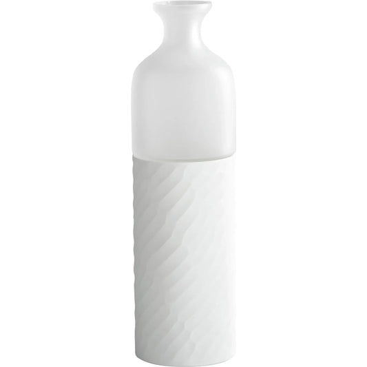 Sereno Vase by Cyan Design in clear, white. Made from glass in a modern style.