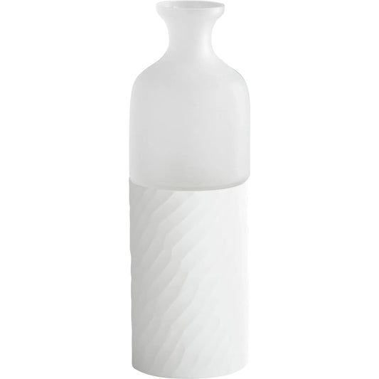 Sereno Vase by Cyan Design in clear, white. Made from glass in a modern style.