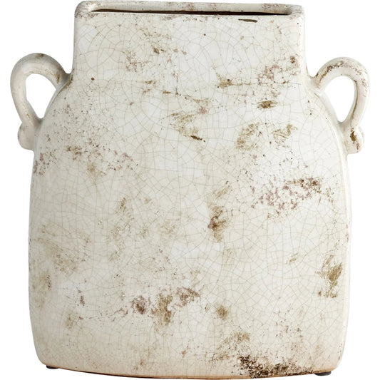 Leos Planter by Cyan Design in white glaze. Made from terracotta in a cottage & farmhouse style.