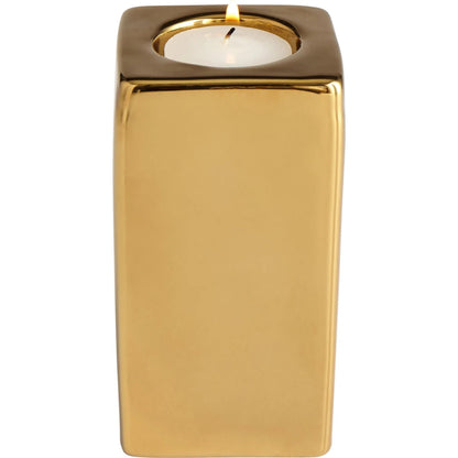 Etta Candleholder by Cyan Design in gold. Made from ceramic in a modern style.