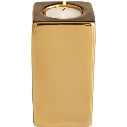 Etta Candleholder by Cyan Design in gold. Made from ceramic in a modern style.