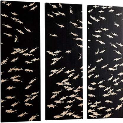 Tiburon Wall Art by Cyan Design in black. Made from wood in a coastal style.