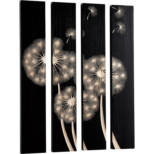 Float on Wall Art by Cyan Design in black. Made from wood in a modern style.