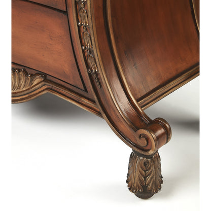 Fossil Stone Chest by Butler Specialty Company in multi-color and connoisseur's. Made from wood solids, wood veneers, resin, fossil stone, brass in a traditional style.