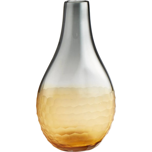 Liliana Vase by Cyan Design in amber, smoked. Made from glass in a modern style.