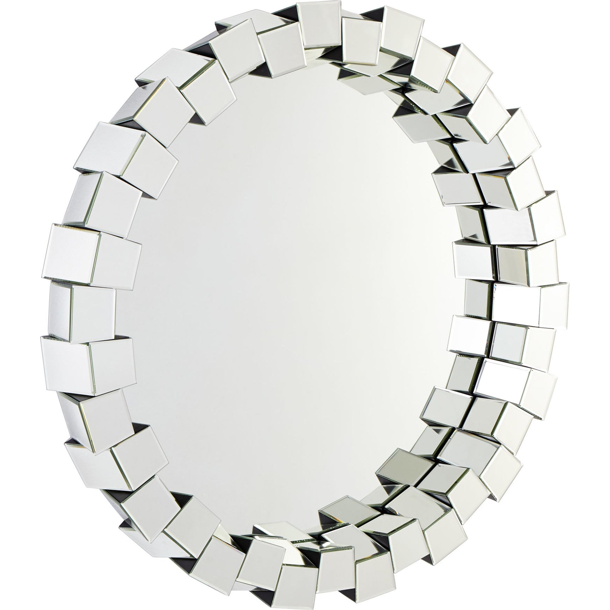 Kuberick Mirror by Cyan Design in clear. Made from wood, mirrored glass in a modern style.