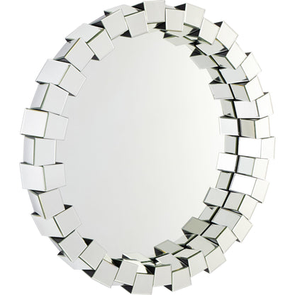 Kuberick Mirror by Cyan Design in clear. Made from wood, mirrored glass in a modern style.