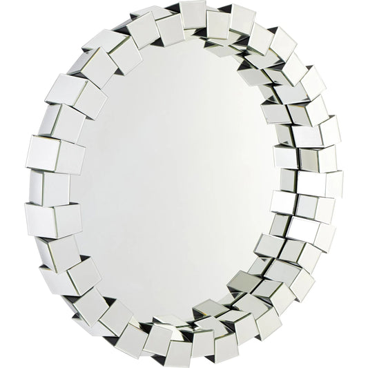 Kuberick Mirror by Cyan Design in clear. Made from wood, mirrored glass in a modern style.