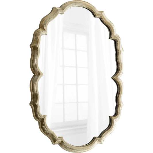 Banning Mirror by Cyan Design in silver. Made from iron, wood, mirrored glass in a cottage & farmhouse style.