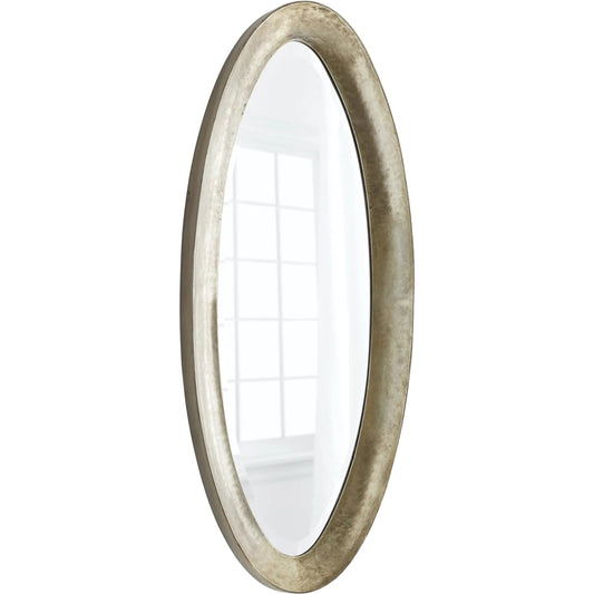 Manfred Mirror by Cyan Design in silver. Made from iron, wood, mirrored glass in a modern style.