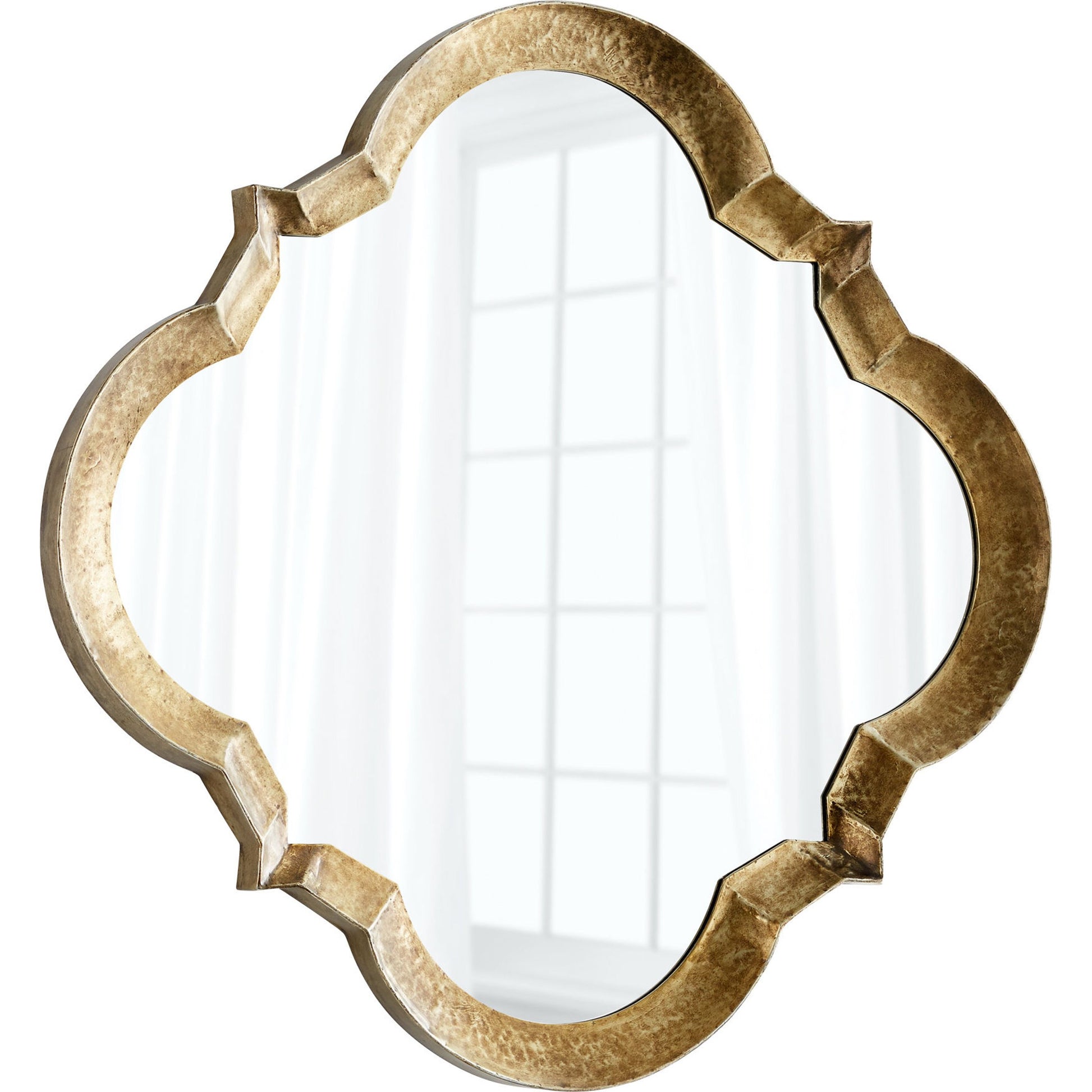 Parnel Mirror by Cyan Design in bronze. Made from iron, wood, mirrored glass in a transitional style.