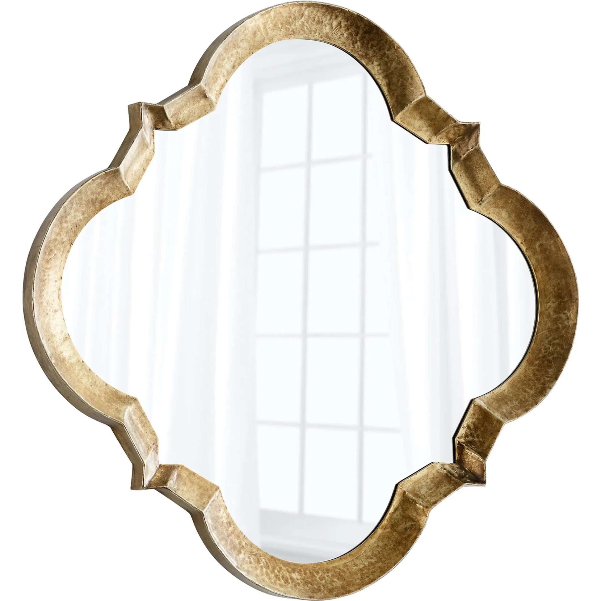 Parnel Mirror by Cyan Design in bronze. Made from iron, wood, mirrored glass in a transitional style.