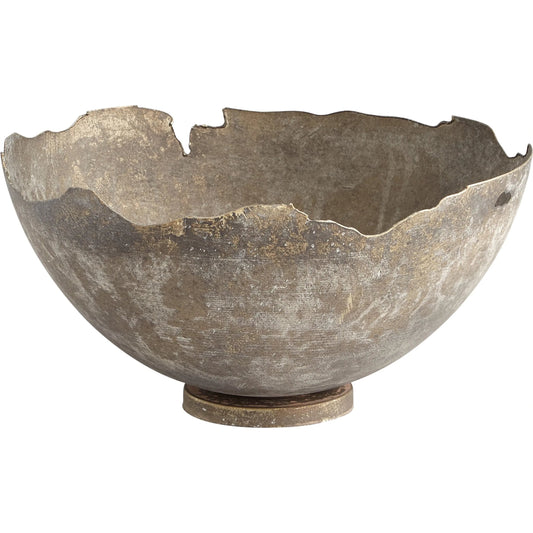 Pompeii Bowl by Cyan Design in whitewashed. Made from iron in a cottage & farmhouse style.