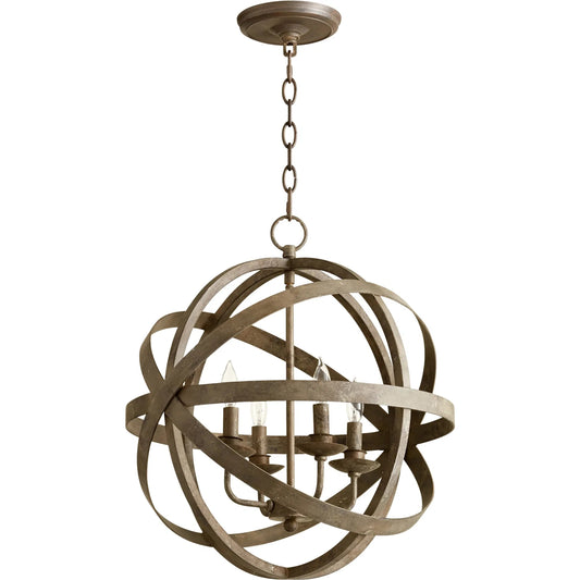 Gladwin Pendant by Cyan Design in distressed zinc. Made from iron in a cottage & farmhouse style.