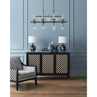 Sethos Rectangular Chandelier by Currey and Company. Made from unique in a modern style.