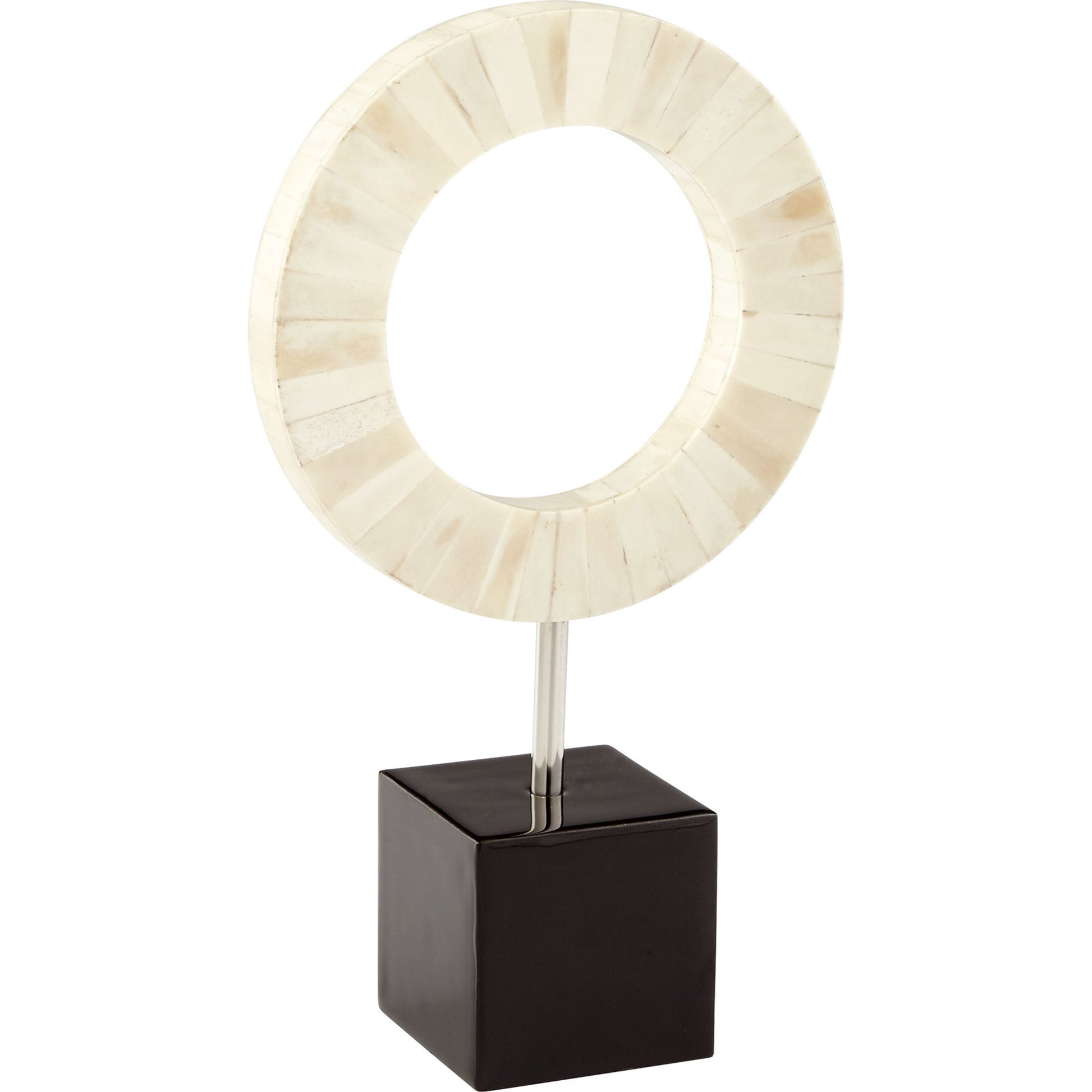 Olympian Sculpture by Cyan Design in bone, black. Made from stainless steel, bone, wood in a modern style.