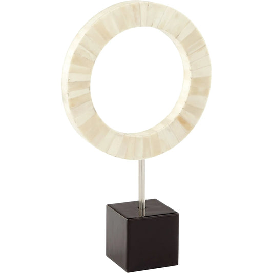 Olympian Sculpture by Cyan Design in bone, black. Made from stainless steel, bone, wood in a modern style.