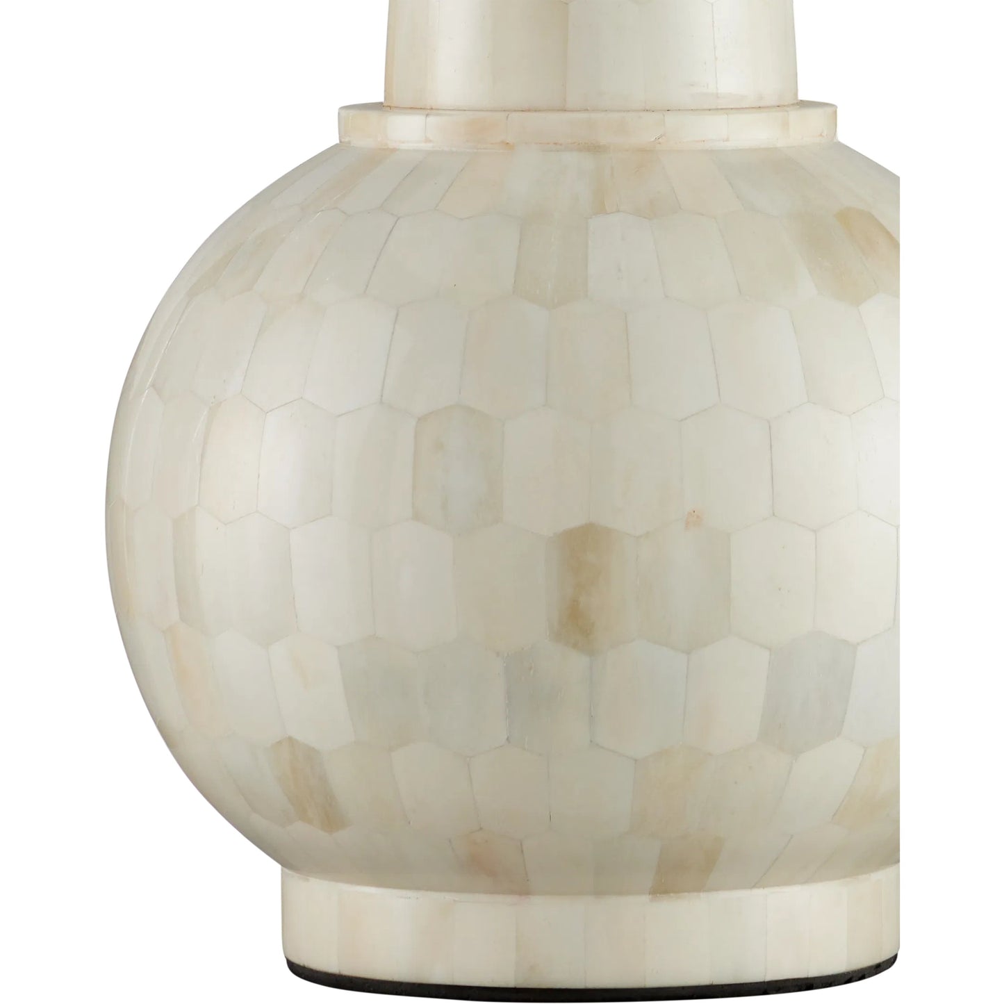 001 SI-2257360 | Closeup | Osa Table Lamp by Currey and Company in natural bone. Made from bone, engineered wood in a modern style.