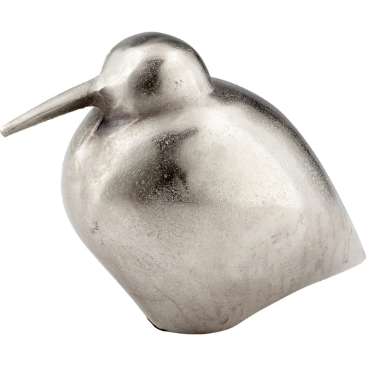 Tweetledee Sculpture by Cyan Design in raw nickel. Made from aluminum in a modern style.