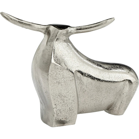Freeplay Sculpture by Cyan Design in raw nickel. Made from aluminum in a modern style.