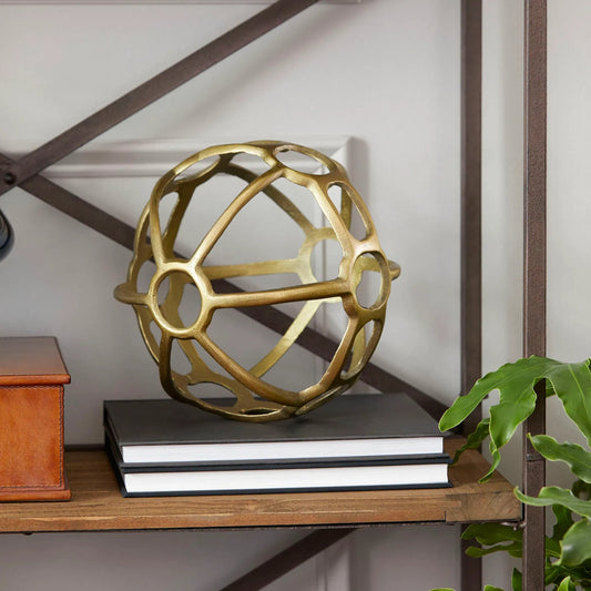 Breezy Ball Filler by Cyan Design in antique brass. Made from aluminum in a modern style.