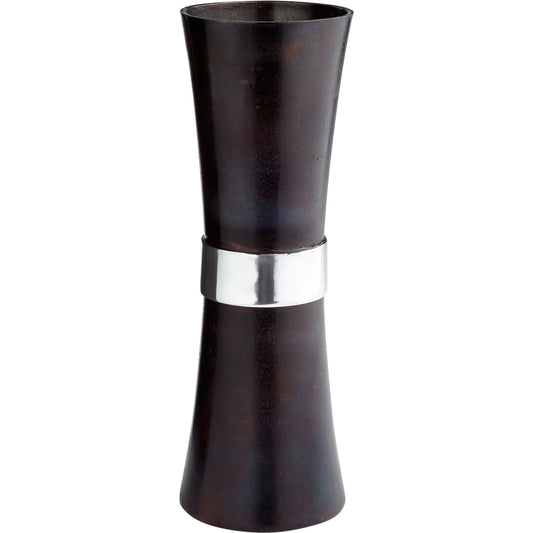 Catalina Vase by Cyan Design in bronze, blue. Made from aluminum in a transitional style.