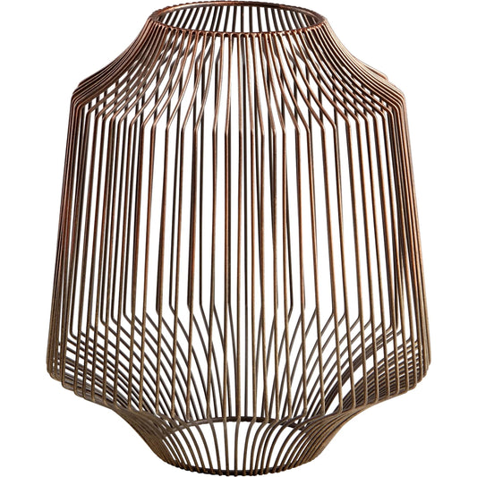 Mercury Rising Container by Cyan Design in ombre, graphite. Made from iron in a modern style.