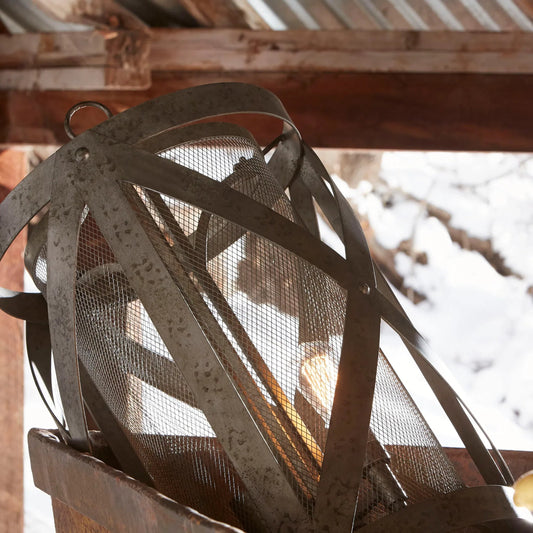 Byzantine Drum Pendant by Cyan Design in graphite. Made from iron in a cottage & farmhouse style.