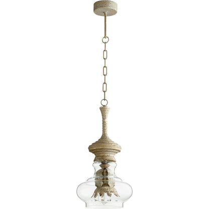 Dresden Pendant by Cyan Design in sawyer's white wash. Made from iron, glass in a cottage & farmhouse style.