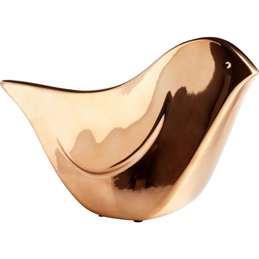 Radiant Perch Sculpture by Cyan Design in copper. Made from ceramic in a modern style.