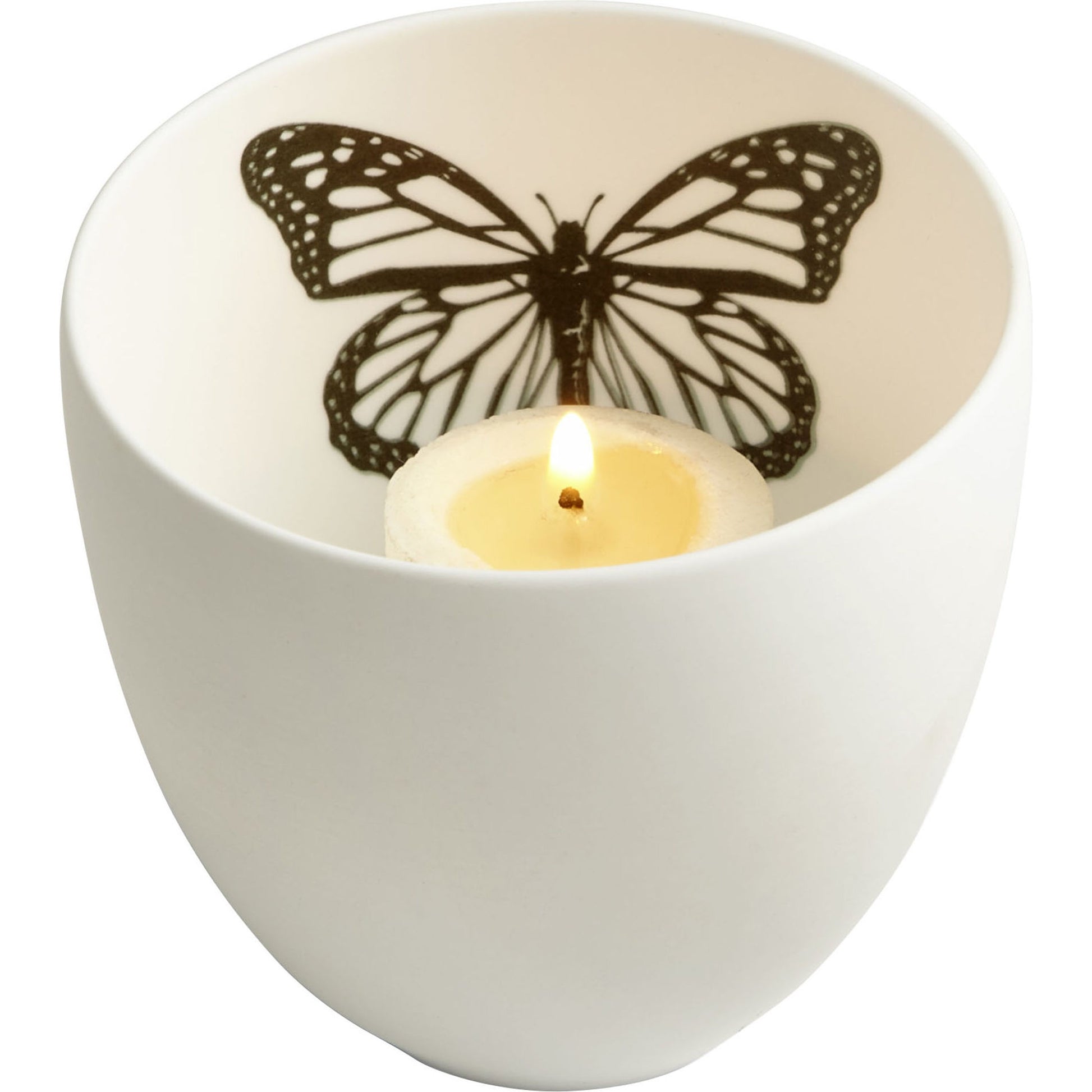 Petalouda Candleholder by Cyan Design in white. Made from ceramic in a modern style.