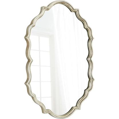 Look at You Mirror by Cyan Design in white patina. Made from iron, wood, mirrored glass in a transitional style.