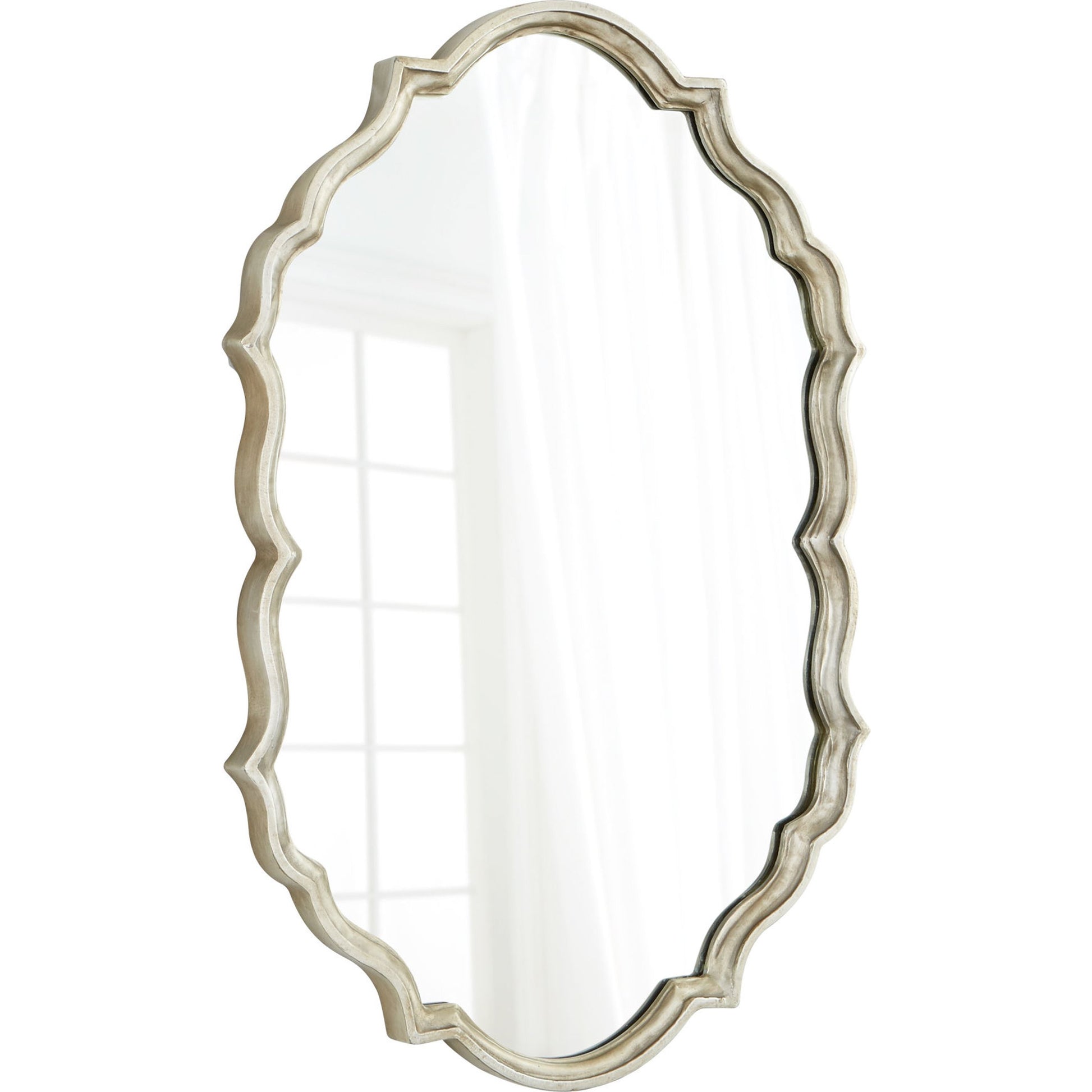 Look at You Mirror by Cyan Design in white patina. Made from iron, wood, mirrored glass in a transitional style.