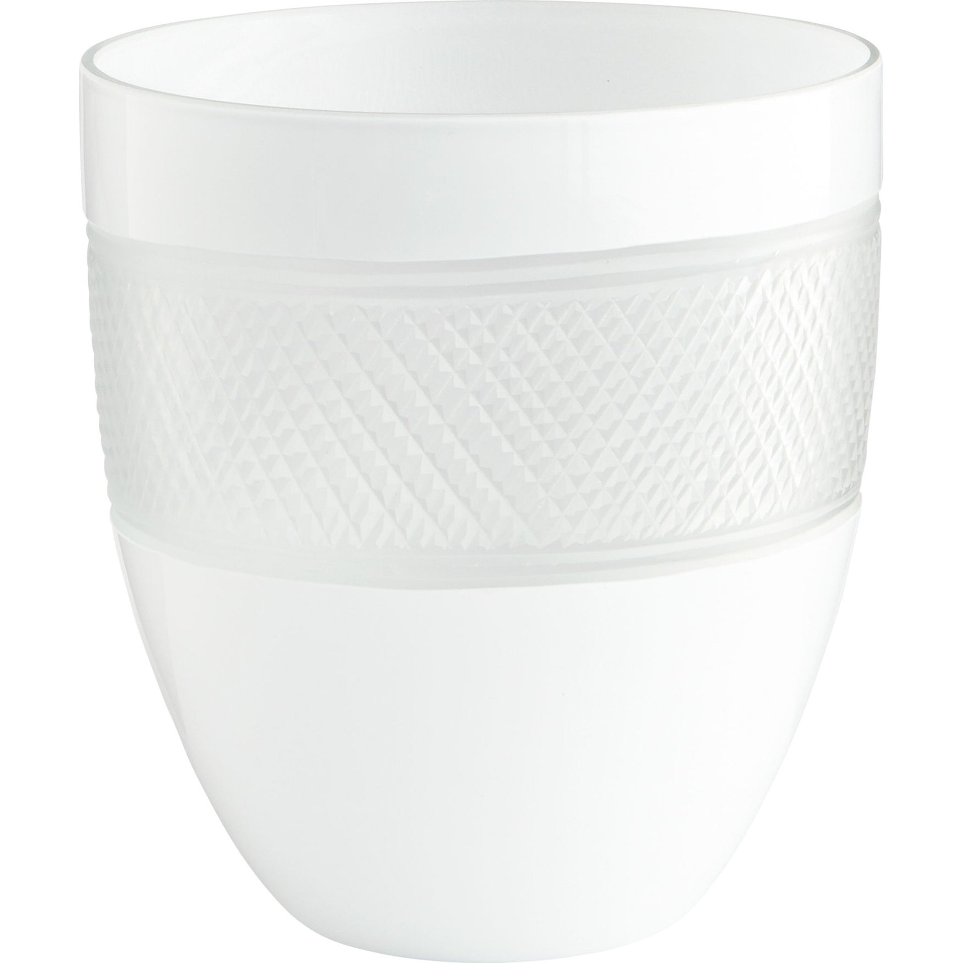 Calypso Vase by Cyan Design in white. Made from glass in a modern style.