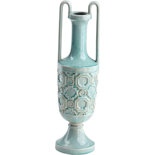 August Sky Vase by Cyan Design in teal. Made from ceramic in a cottage & farmhouse style.
