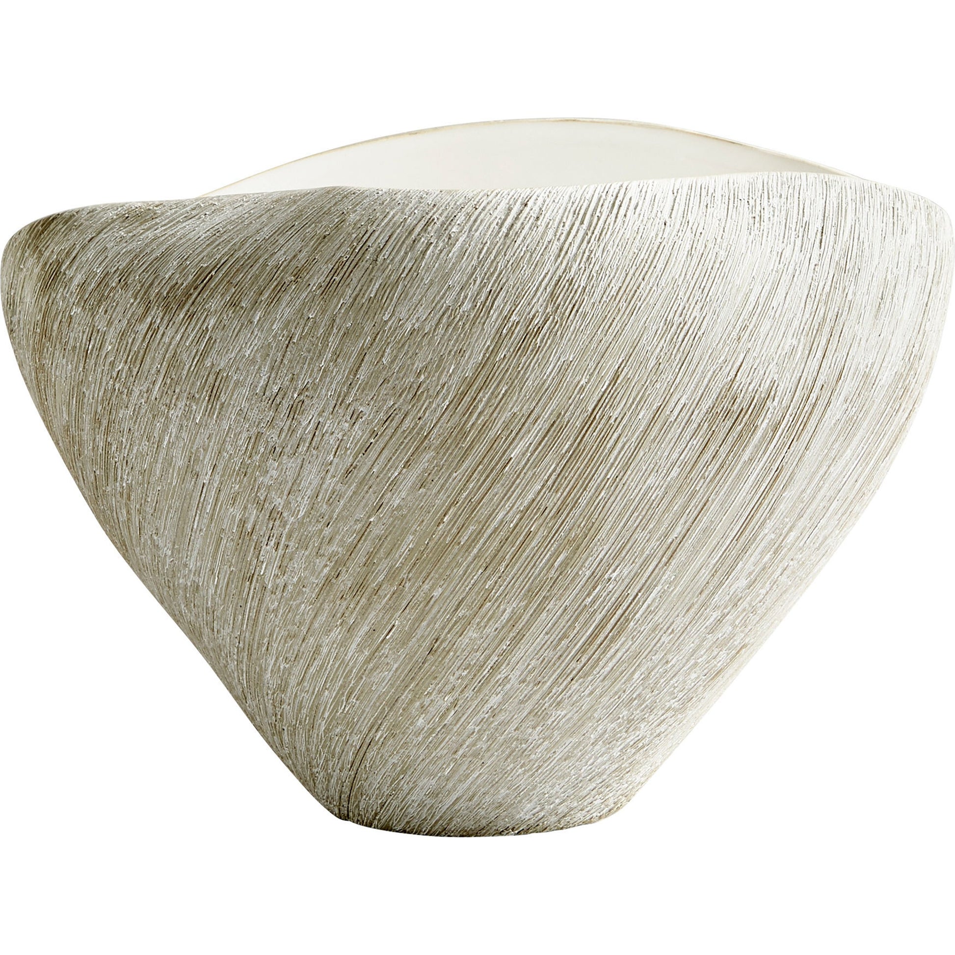 Selena Vase by Cyan Design in natural stone. Made from ceramic in a modern style.