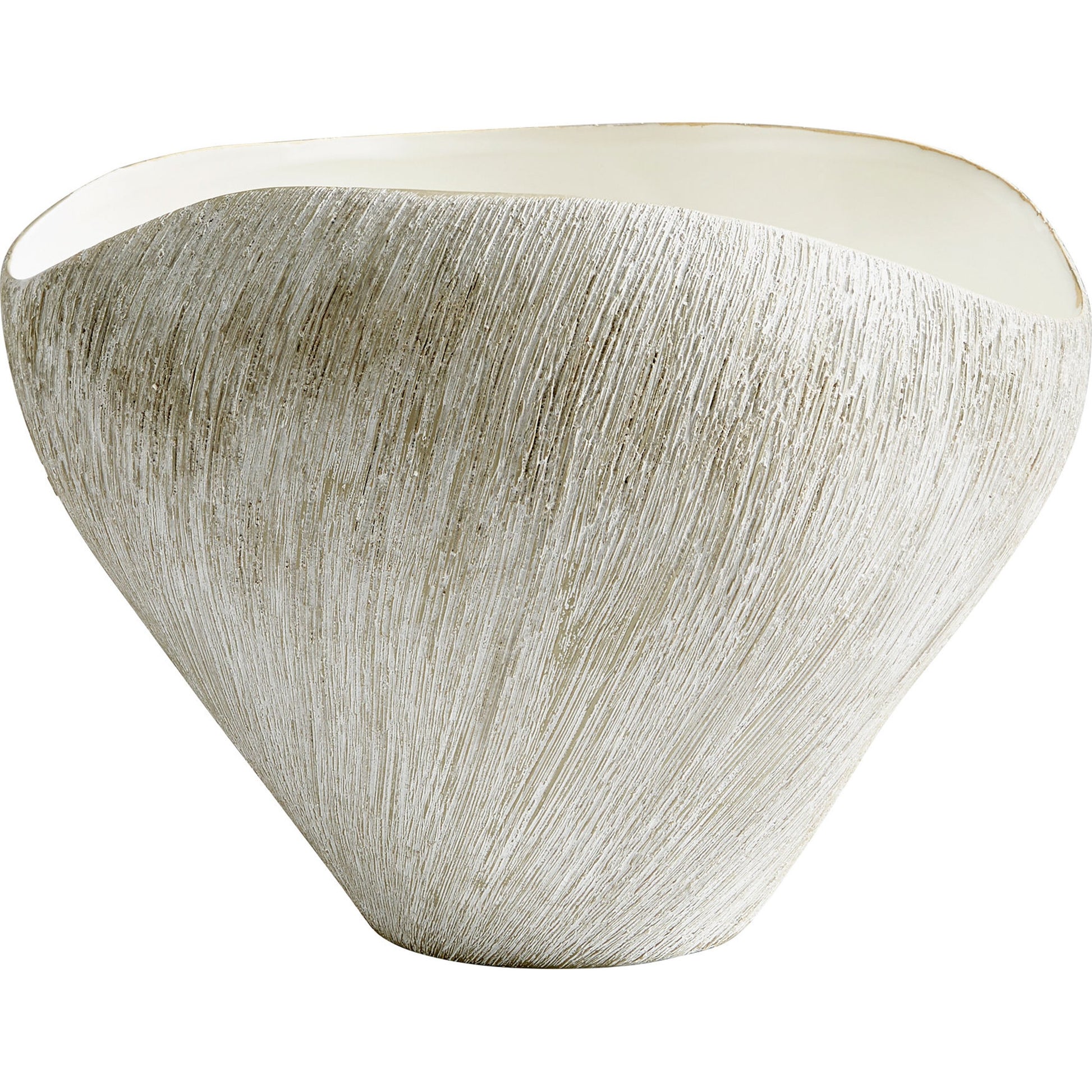 Selena Vase by Cyan Design in natural stone. Made from ceramic in a modern style.