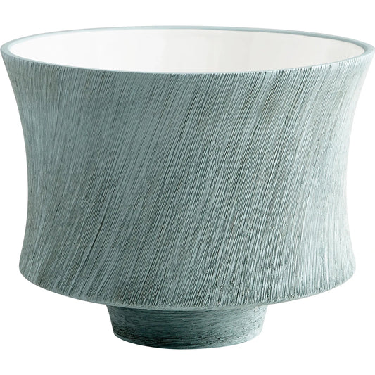 Selena Slab Planter by Cyan Design in oyster blue. Made from ceramic in a modern style.