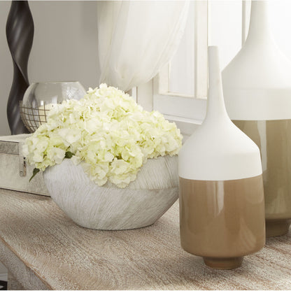 Selena Basin Planter by Cyan Design in natural stone. Made from ceramic in a modern style.