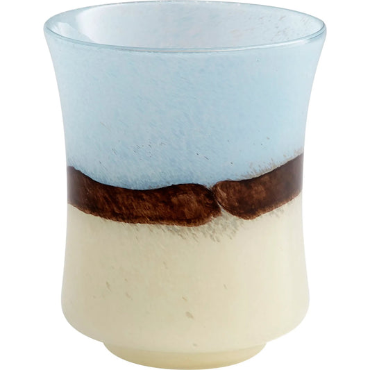 Carmel by the Sea Vase by Cyan Design in brown, ivory. Made from glass in a modern style.