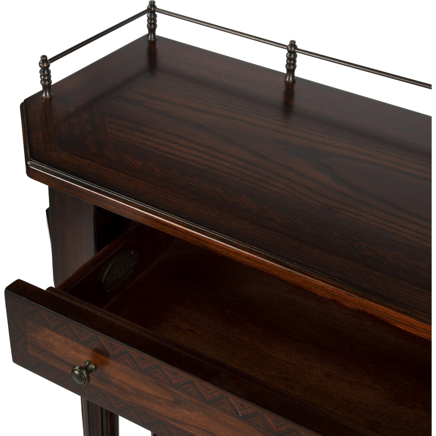 014 O-BUTLER-883024 | Additional Silo | Charleston Console Table by Butler Specialty Company. Made from poplar solids, mdf, ash, mahogany veneers in a traditional style.