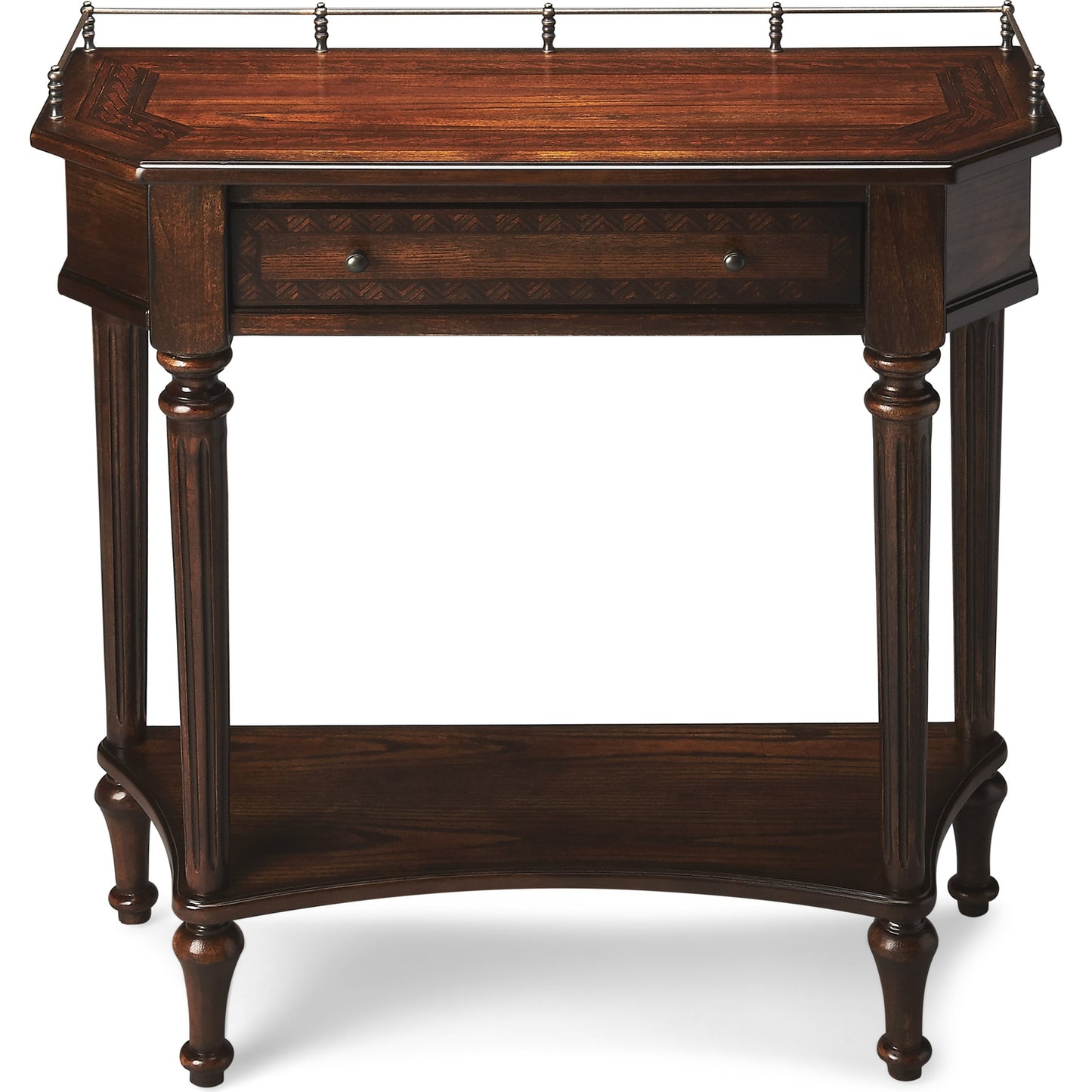 001 O-BUTLER-883024 | Additional Silo | Charleston Console Table by Butler Specialty Company. Made from poplar solids, mdf, ash, mahogany veneers in a traditional style.