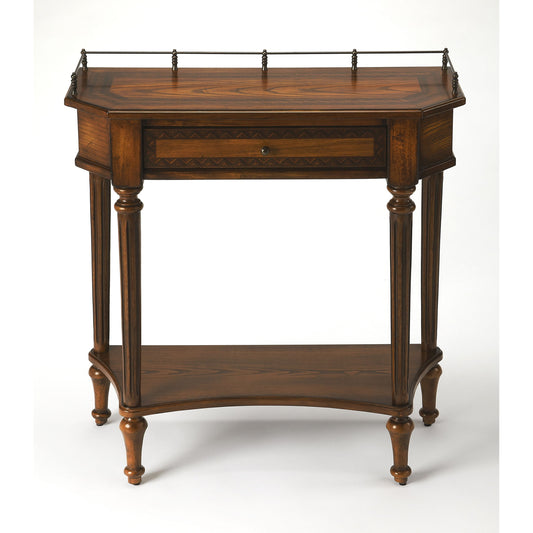 Charleston Console Table by Butler Specialty Company. Made from poplar solids, mdf, ash, mahogany veneers in a traditional style.
