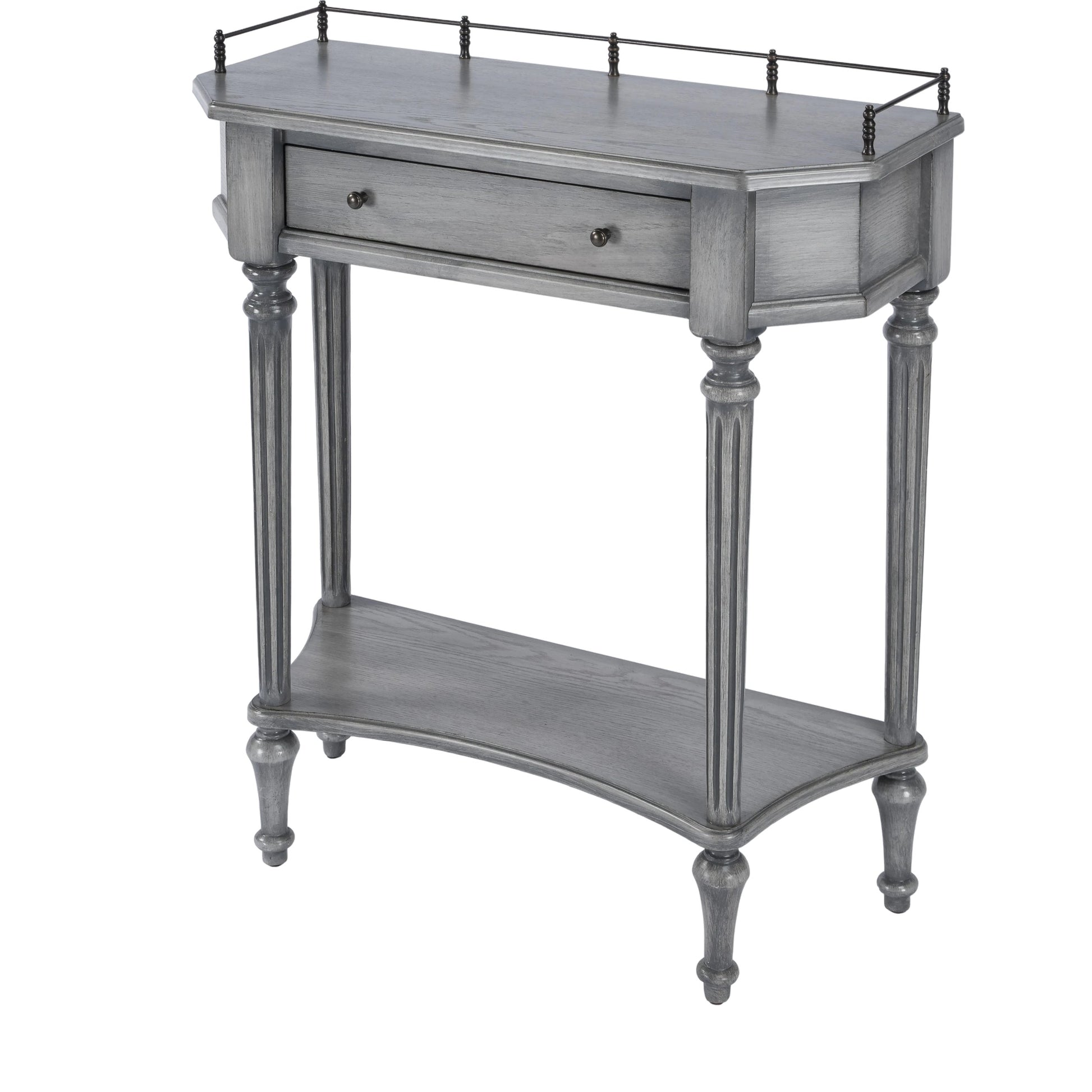 Charleston Console Table by Butler Specialty Company. Made from poplar solids, mdf, ash, mahogany veneers in a traditional style.