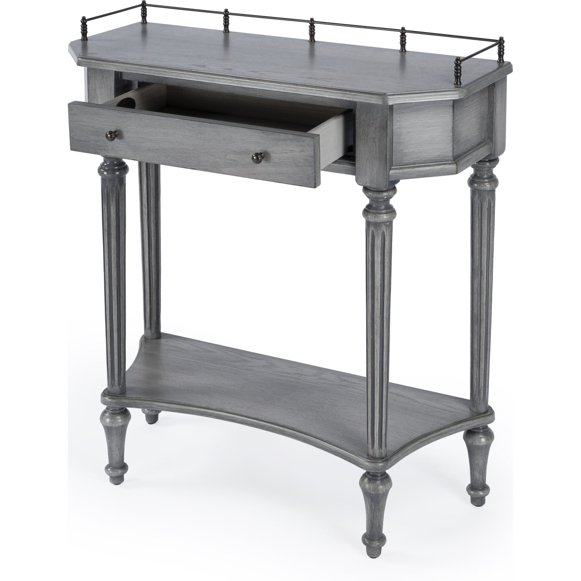 Charleston Console Table by Butler Specialty Company. Made from poplar solids, mdf, ash, mahogany veneers in a traditional style.
